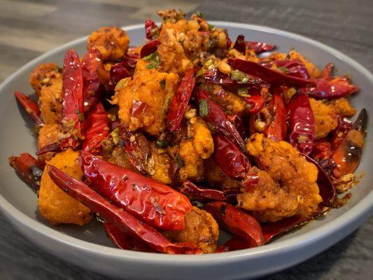 Crispy Scallops in Garlic & Hot Pepper