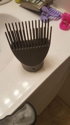 The comb attachment