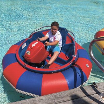 Bumper Boat Fun on a Hot Day!