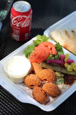 Falafel plate ($7.99)