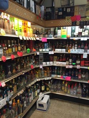 Huge selection of liquors, especially the specialty or rare liquors.