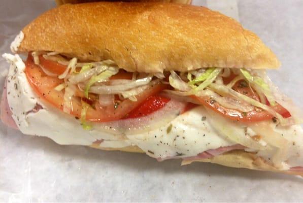 Ham, Salami, Fresh Mozzarella & Roasted Red Peppers