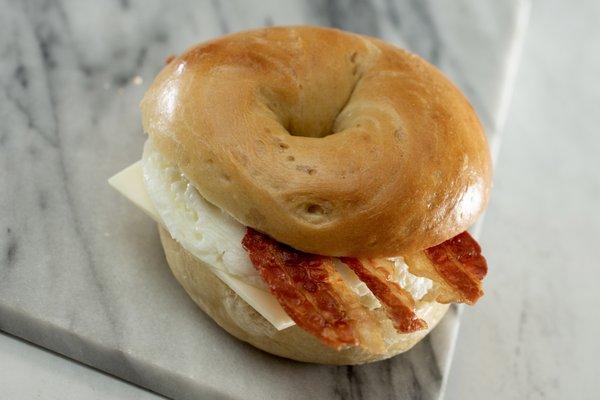 Breakfast Bagels 
Bacon Egg Cheese