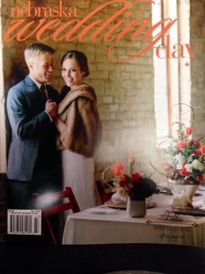 Divas floral arrangements featured in fall Nebraska WeddingDay.