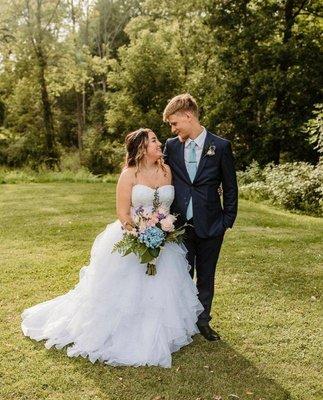 Beautiful Bride's flower bouquet design by A Snail's Place