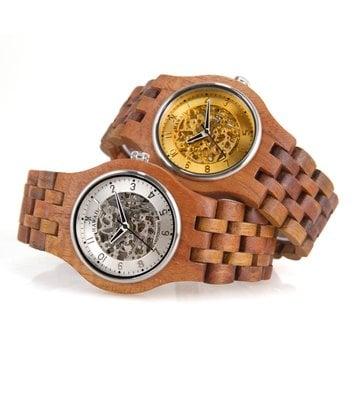 Solid Koa watches.  Over 30 styles for men and women including Mother of Pearl faces and self-winding, automatic styles..