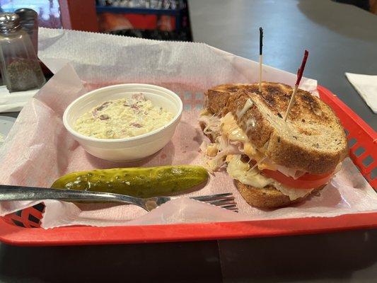 Thompson Turkey Reuben w/potato salad.