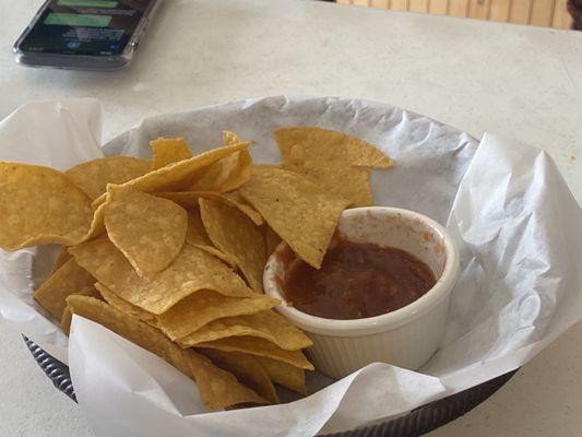 Chips and salsa, also very good!