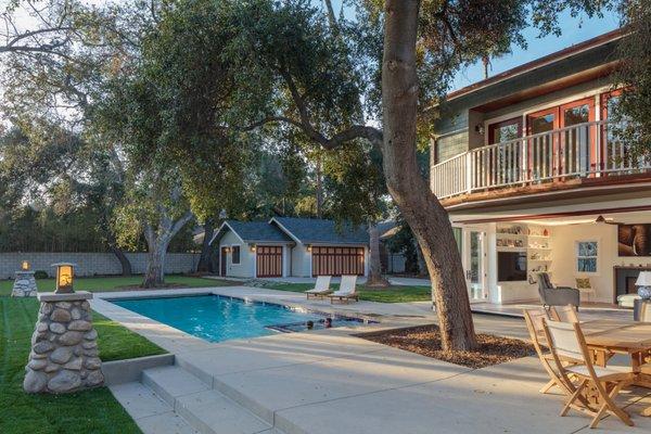 Historic Craftsman Home and Poolscape