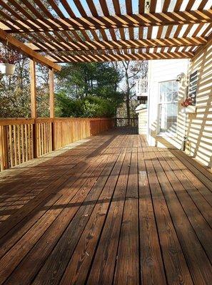 Deck restoration in Garrison