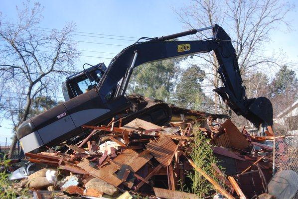 Demolishing a few buildings to make way for new redevelopment in Walnut Creek, CA