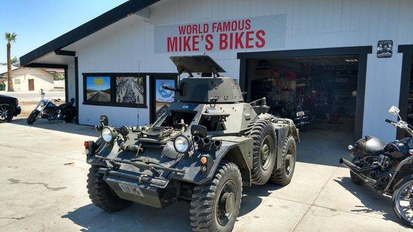 1961 Ferret Recon Vehicle - stop by and take a selfie!