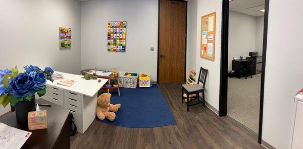 Children's play area at the clinic.