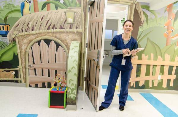 Our Pediatrics Suite is a fun place for kids and families to wait for their appointments.