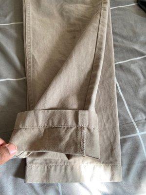 Designer chino that were hemmed. Quality stitching!!!