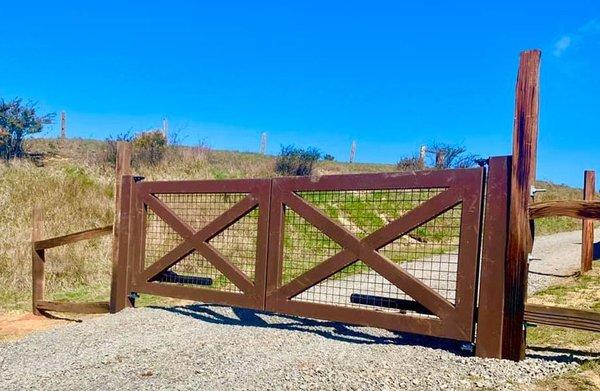 Automated ranch gates.