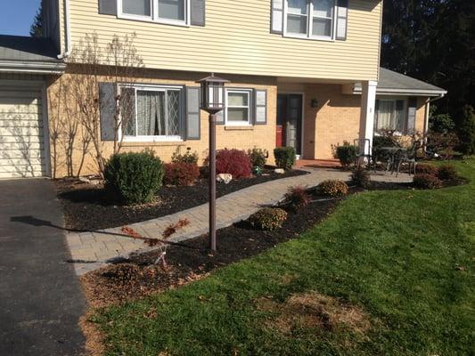 Walkway and Landscaping