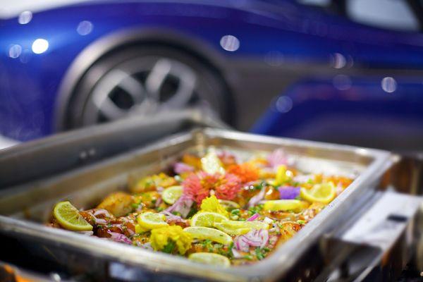 Entree at the Petersen Auto Museum