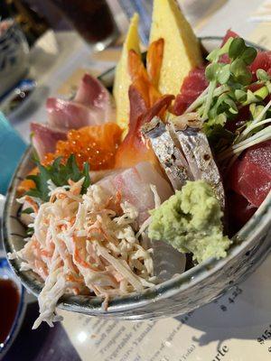 My amazing and generous chirashi bowl!!