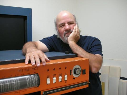 Thomas Wojak in his studio