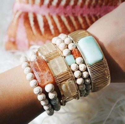 A cheerful and colorful stack. Made for jeans.