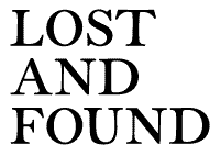 Lost & Found Props