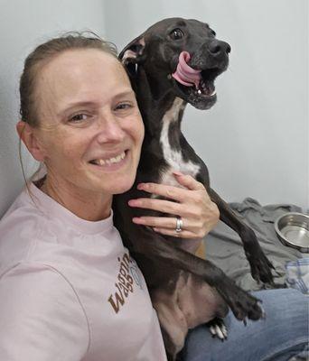 Heidi with our pup, Holly!