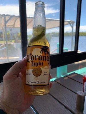 Ice cold Corona Light.