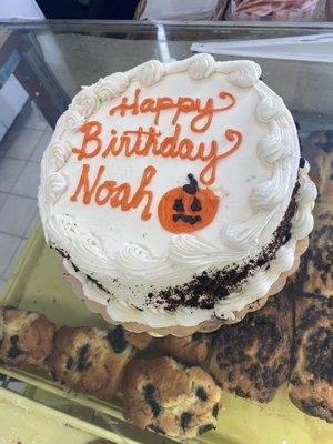 Halloween birthday cake