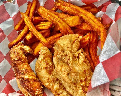 Love Shack -- chicken and sweet potato fries