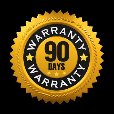 WE OFFER 90 DAY WARRANTY ON MOST APPLIANCES