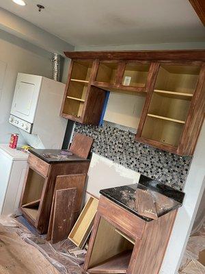 Cabinets prep