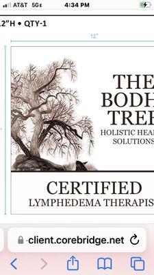 The Bodhi Tree Holistic Health Solutions, Certified Therapist specializes in the art of Lymphatic Drainage