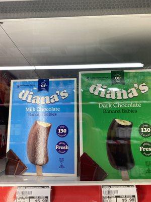 Frozen bananas