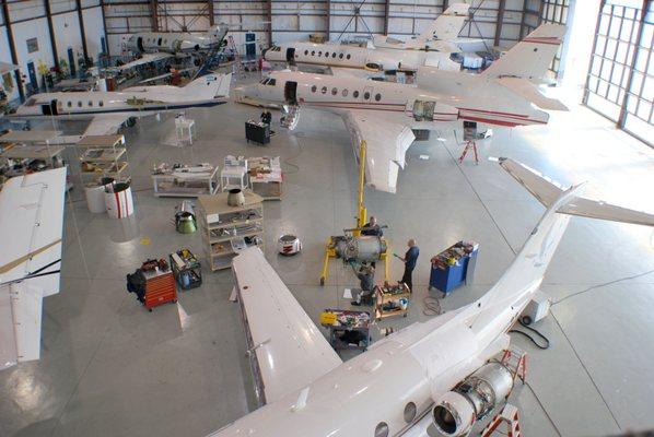 An inside look of our hangar at Orlando Sanford International Airport - KSFB - Constant Aviation