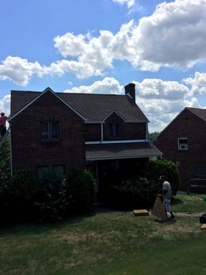 New shingle roof