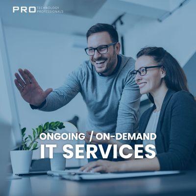 Whether you need quick immediate IT help or on-going maintenance plans, the PROs are ready to jump in.