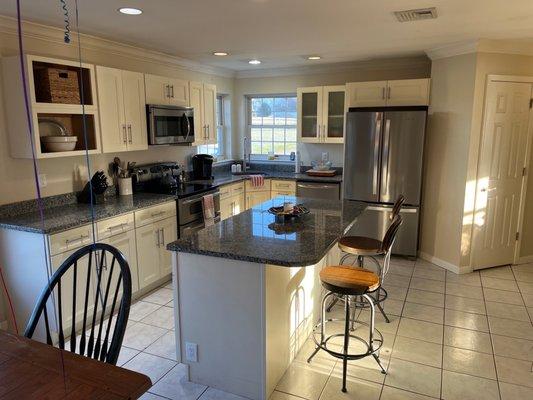 Richie & his team redid the granite, backsplash & all the plumbing to have our kitchen done!