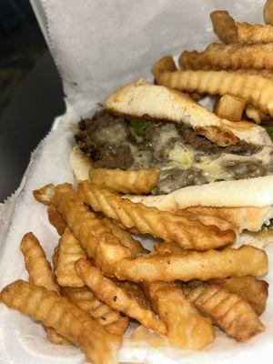 Late night eats   Steak and Cheese Combo