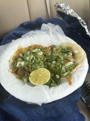 2 Carne Asada tacos