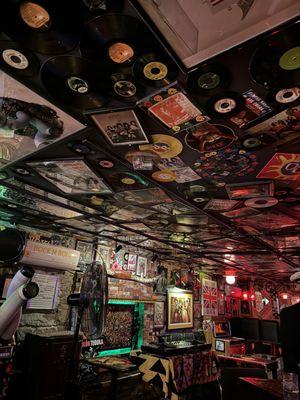 Vinyl record ceiling