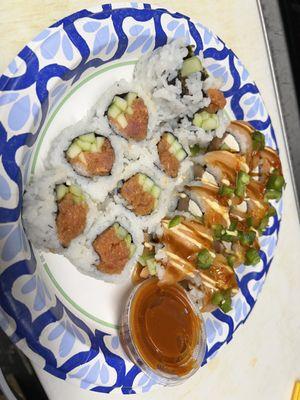 Spicy Tuna Roll & Double Smoked