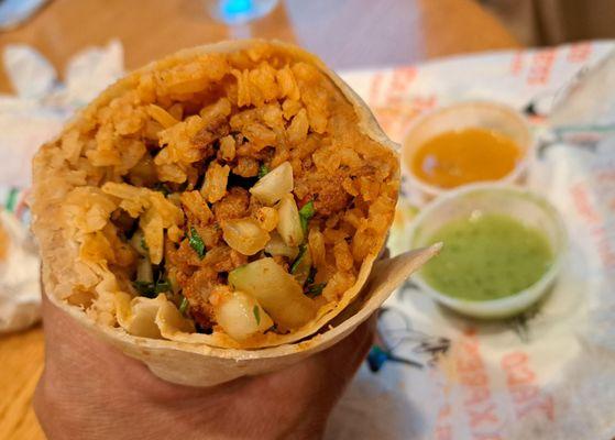 Al Pastor regular burrito