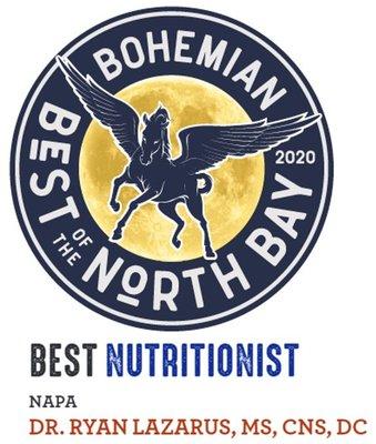 Selected as top nutritionist in the North Bay