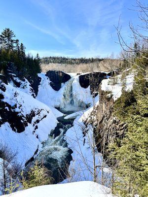 4.1.22 -- high falls, the highest waterfall in mn!