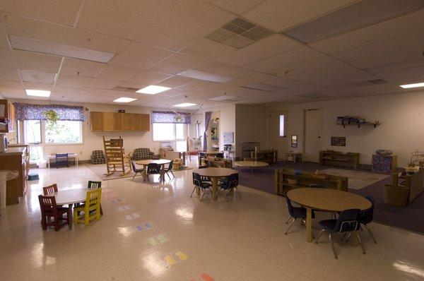 Large open space classrooms