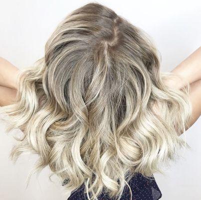 blonde with root tap by Adrianne