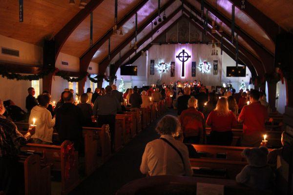 Christmas Eve Candlelight Service.