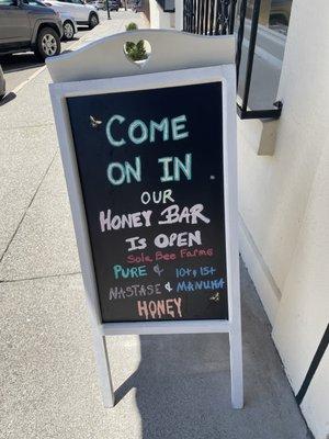 Free samples of honey