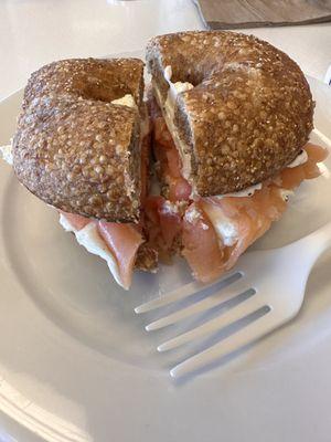 Lox and bagel